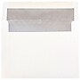 JAM Paper A7 Foil Lined Invitation Envelopes, 5.25 x 7.25, White with Silver Foil, 25/Pack (3243671)~#|#~m004671936_sc7