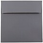 JAM Paper 6 x 6 Square Invitation Envelopes, Dark Grey, 25/Pack (36396439)~#|#~m004671978_sc7
