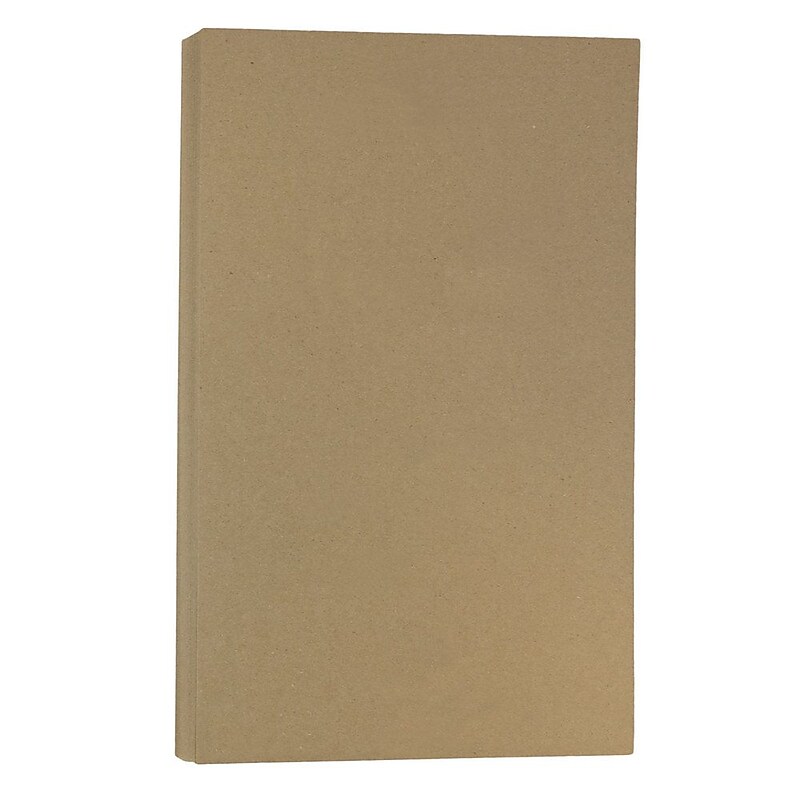JAM Paper 65 lb. Cardstock Paper, 8.5" x 14", Brown Kraft Paper Bag, 50 Sheets/Pack (463117509) image 1