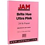 JAM Paper Colored 8.5" x 11" Multipurpose Paper, 24 lbs., Ultra Pink, 500 Sheets/Ream (103564B)~#|#~m004672091_sc7