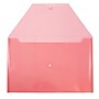 JAM Paper Plastic Envelopes with Snap Closure, Legal Booklet, 9.75 x 14.5, Red, 12/Pack (34830RE)~#|#~m004672161_sc7