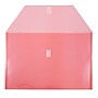 JAM Paper® Plastic Envelopes with Hook & Loop Closure, Legal Booklet, 9.75 x 14.5, Red, 12/Pack (219V0RE)~#|#~m004672165_sc7