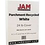 JAM Paper 8.5" x 11" Recycled Parchment Paper, 24 lbs., 100 Brightness, 500 Sheets/Ream (27010B)~#|#~m004672176_sc7