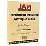JAM Paper 8.5" x 11" Parchment, 24 lbs., Antique Gold Recycled, 500 Sheets/Ream (27160B)~#|#~m004672177_sc7