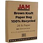 JAM Paper Matte 8.5" x 11" Multipurpose Paper, 28 lbs., Paper, Brown Kraft, 500 Sheets/Ream (LEKR36926B)~#|#~m004672445_sc7