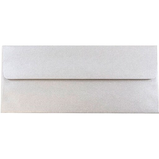 JAM Paper® #10 Metallic Business Envelopes, 4.125 x 9.5, Stardream ...