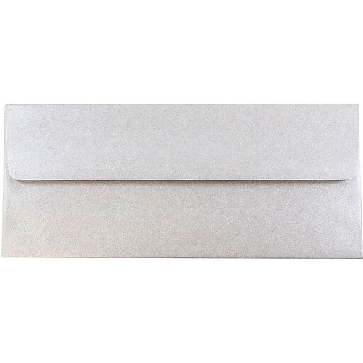 JAM Paper® 10 Metallic Business Envelopes, 4.125 x 9.5, Stardream