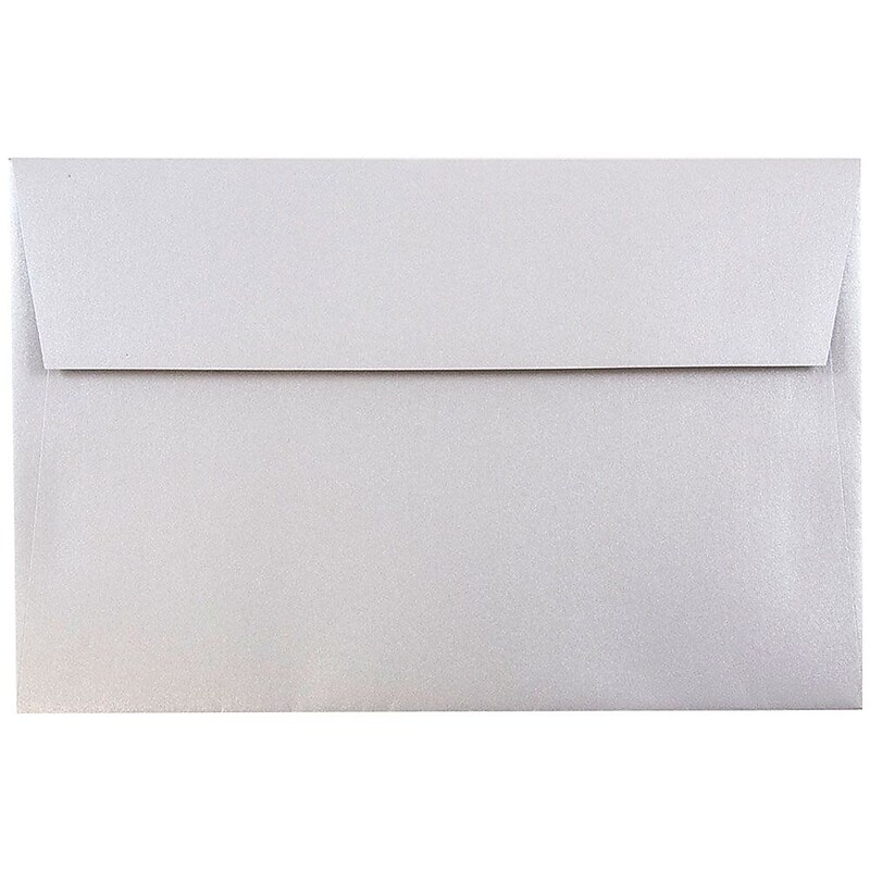 JAM Paper A10 Metallic Invitation Envelopes, 6 x 9.5, Stardream Silver, 25/Pack (SD5390 06) image 1