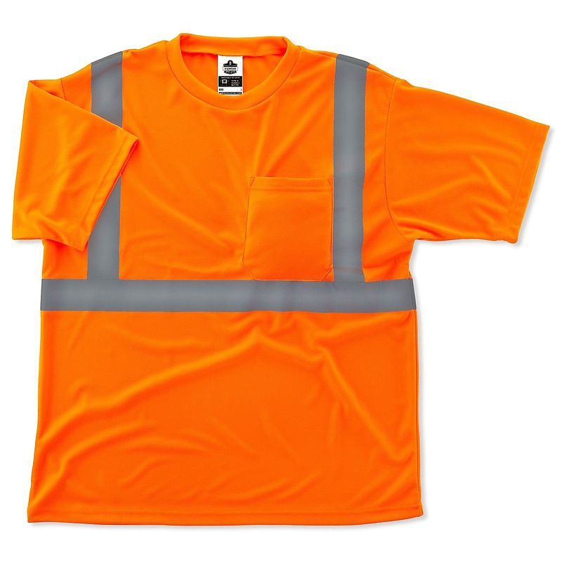 Ergodyne GloWear 8289 Economy T-Shirt, ANSI Class R2, XS, Orange (21511) image 1