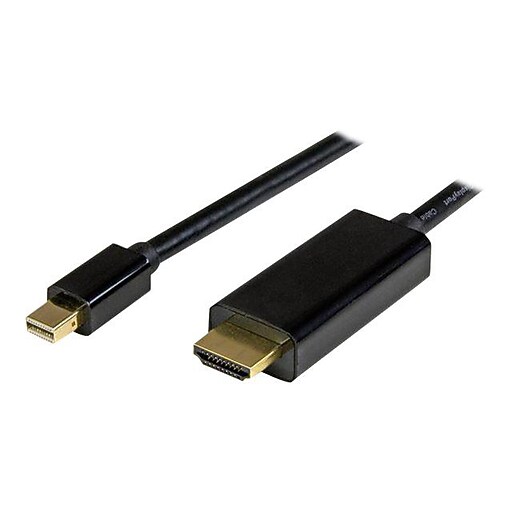 StarTech MDP2HDMM3MB 10' Mini DisplayPort/HDMI Audio/Video Cable, Black