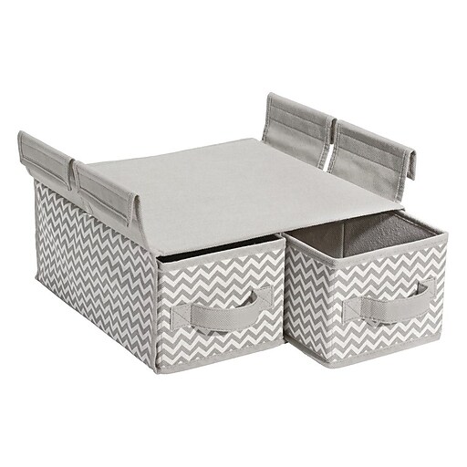 Shop Staples For Chevron Fabric Hanging Closet Storage Organizer