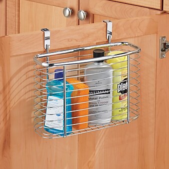 Axis Over the Cabinet Kitchen Storage Organizer Basket, Medium, Chrome (56270)