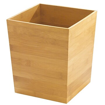 InterDesign Formbu Bamboo Waste Basket