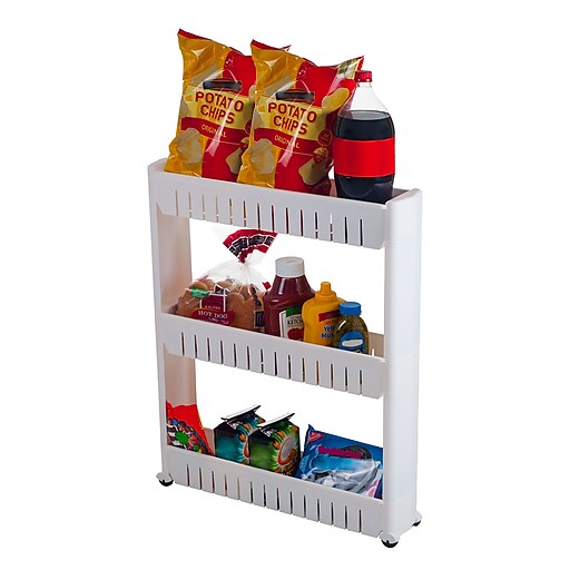 Shop Staples For 5 Wide Three Tier Slim Slide Out Pantry On