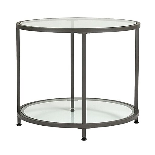 Shop Staples For Studio Designs Camber Round End Table Clear