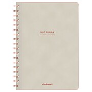 AT-A-GLANCE Collection Twinwire Notebook, Legal, 7 1/4" x 9 1/2", Tan/red, 80 Sheets (YP140-07)