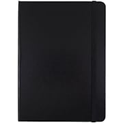 JAM Paper® Hardcover Notebook with Elastic, Medium Journal, 5 x 7, Black, 100 Lined Sheets, Sold Individually (340526601)