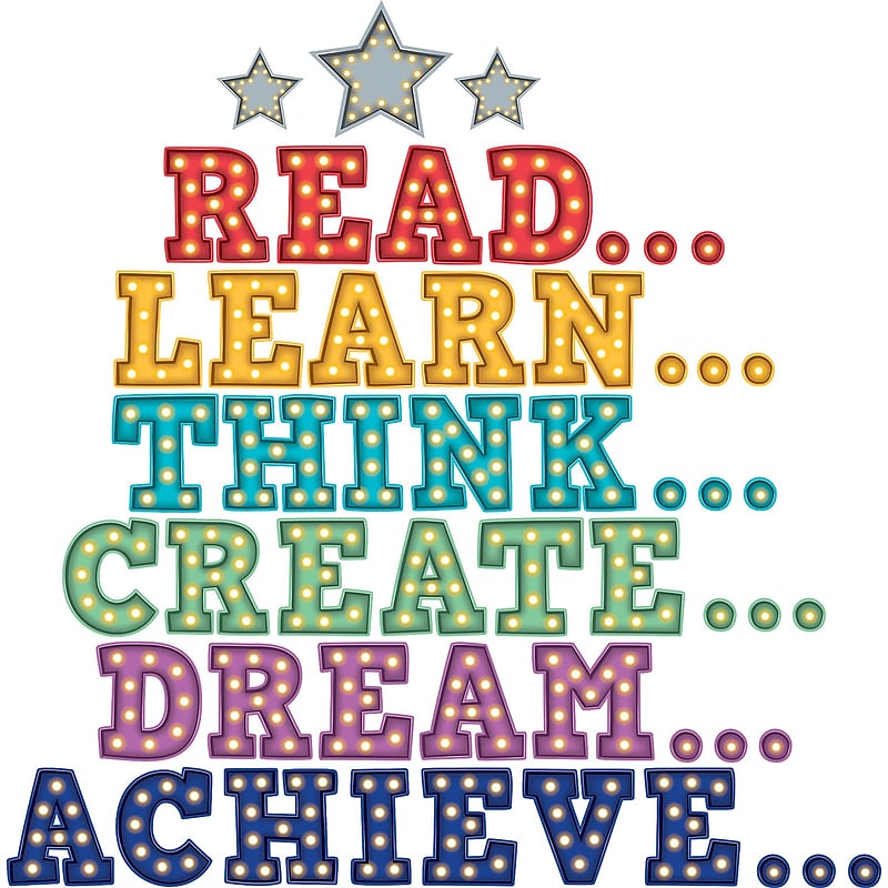 Teacher Created Resources Marquee Motivation 53 Piece Bulletin Board Display (TCR5867) image 1
