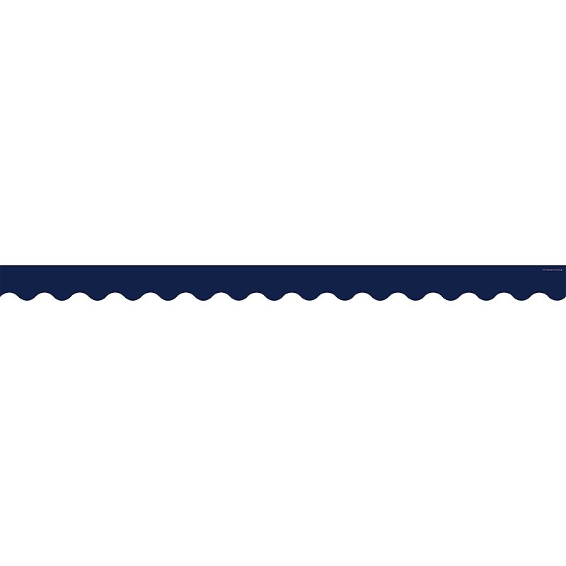 Teacher Created Resources 37' x 3" Navy Scalloped Border Trim (TCR5861) image 1