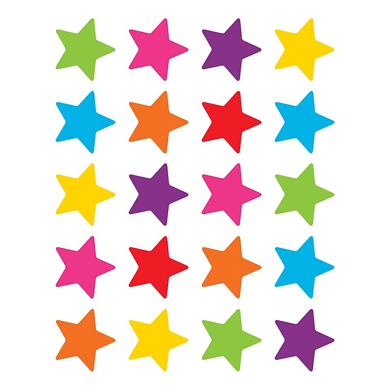 Teacher Created Resources Bright Stars Stickers, Pack of 120 (TCR5796) image 1