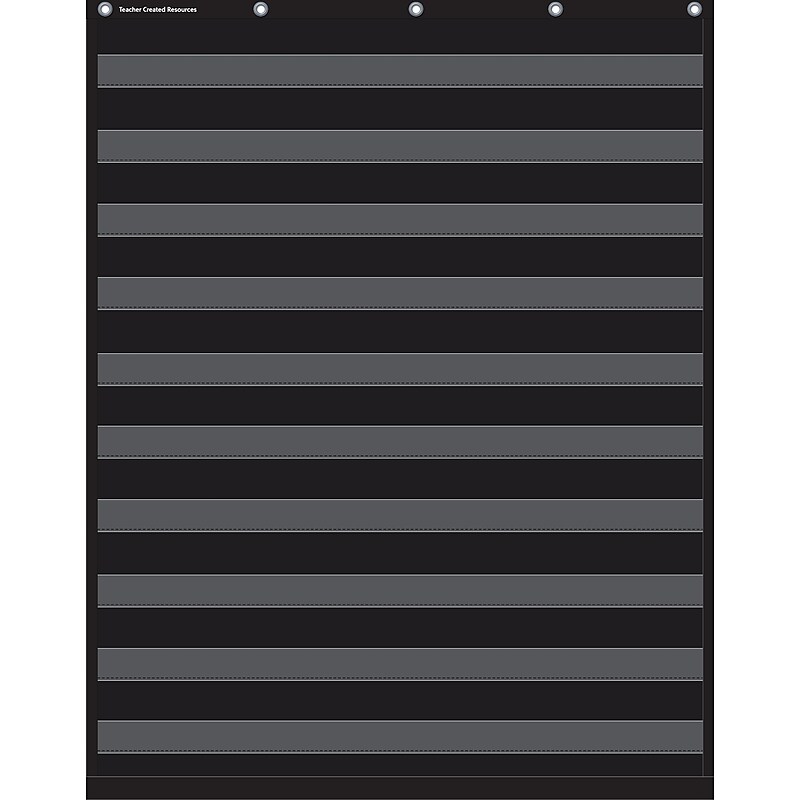 Teacher Created Resources, Black 10 Pocket Chart (TCR20744) image 1