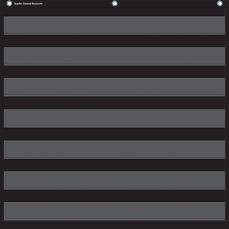 Teacher Created Resources, Black 7 Pocket Chart (TCR20740) image 1