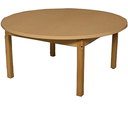 Wood Designs HPL Tables 48'' Round Table 16''H Hardwood Legs