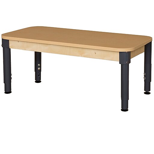 Wood Designs HPL Tables 24''D x 48''W Rectangle Table 12''17''H