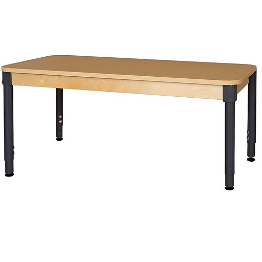 Wood Designs HPL Tables 30''D x 60''W Rectangle Table 18''29''H