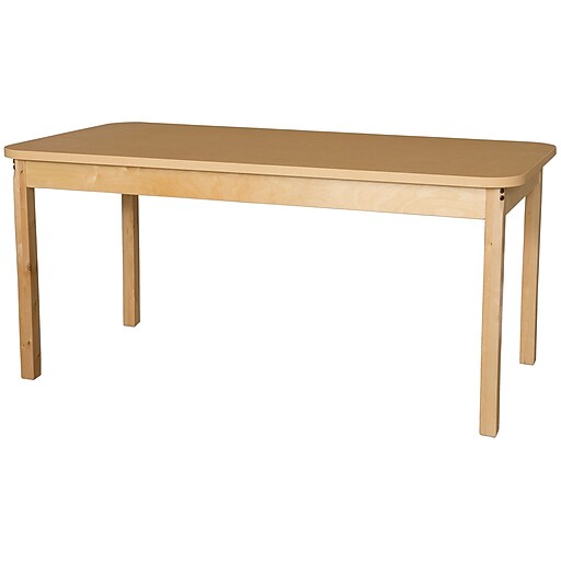 Shop Staples for Wood Designs HPL Tables 30''D x 60''W Rectangle Table
