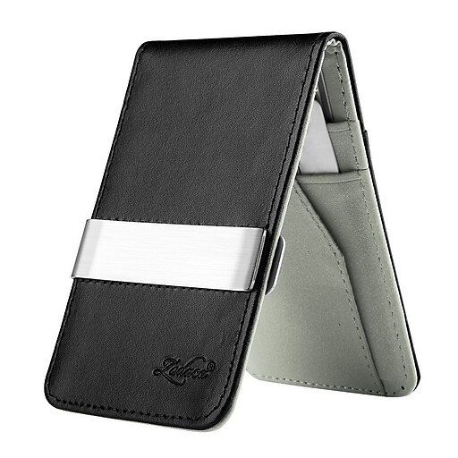 Zodaca Mens Faux Genuine Leather Silver Money Clip Wallets Id Credit - money clip wallets id credit card holder black https www staples 3p com s7 is