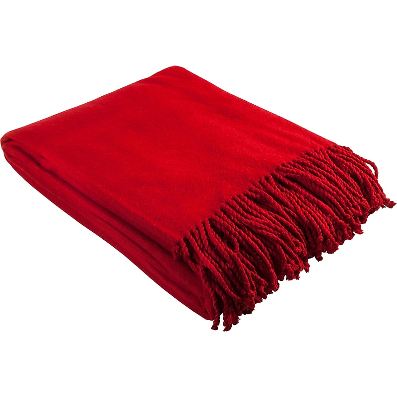 Barska Aus Vio 100% Silk Fleece Throw Blanket, Red (BM12222) image 1