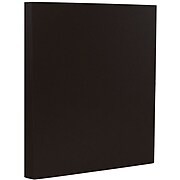 JAM Paper 80 lb. Cardstock Paper, 8.5" x 11", Black, 50 Sheets/Pack (64429575)