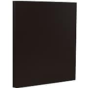 JAM Paper 28 lb. Cover Paper, 8.5" x 11", Black, 50 Sheets/Pack (64429571)