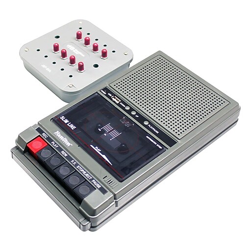 HamiltonBuhl Classroom Cassette Player, 8 Station, 1 Watt (HA8028V) at