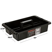 Stalwart Portable Plastic Utility Tool and Supply Caddy - Black (886511976047)