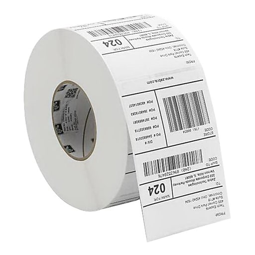 Zebra® 8000D Lab Permanent Adhesive Direct Thermal Medical Label, 2" x