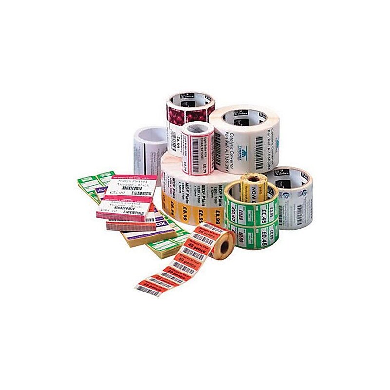Zebra® Z-Select 4000D Permanent Adhesive Thermal Transfer Label, 4" x 6 1/2", Bright White, 4 Rolls/Pack (83257) image 1
