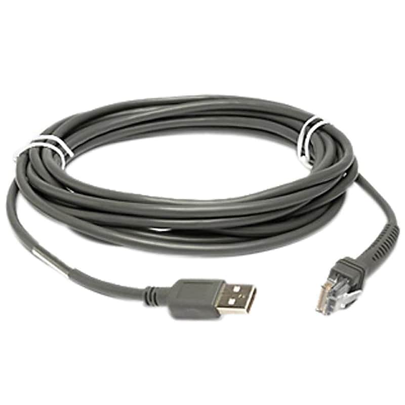 Zebra® USB Type A Male Data Transfer Cable, 16.4' (CBA-U51-S16ZAR) image 1