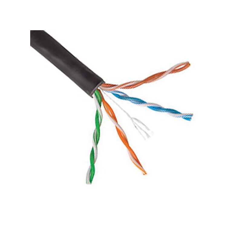 Tripp Lite N222-01K-BK Black 1000' Cat6 Solid-Core Bulk Cable image 1