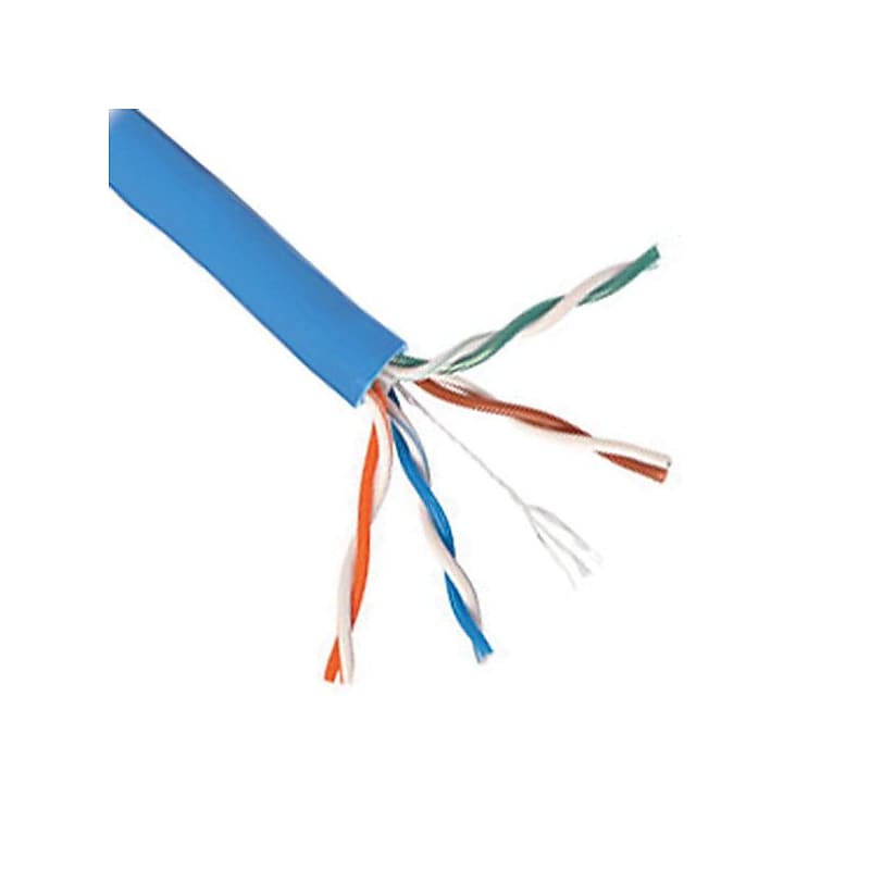 Tripp Lite N224-01K-BL Blue 1000' Cat6 Solid-Core Plenum-Rated CMP Bulk Cable image 1