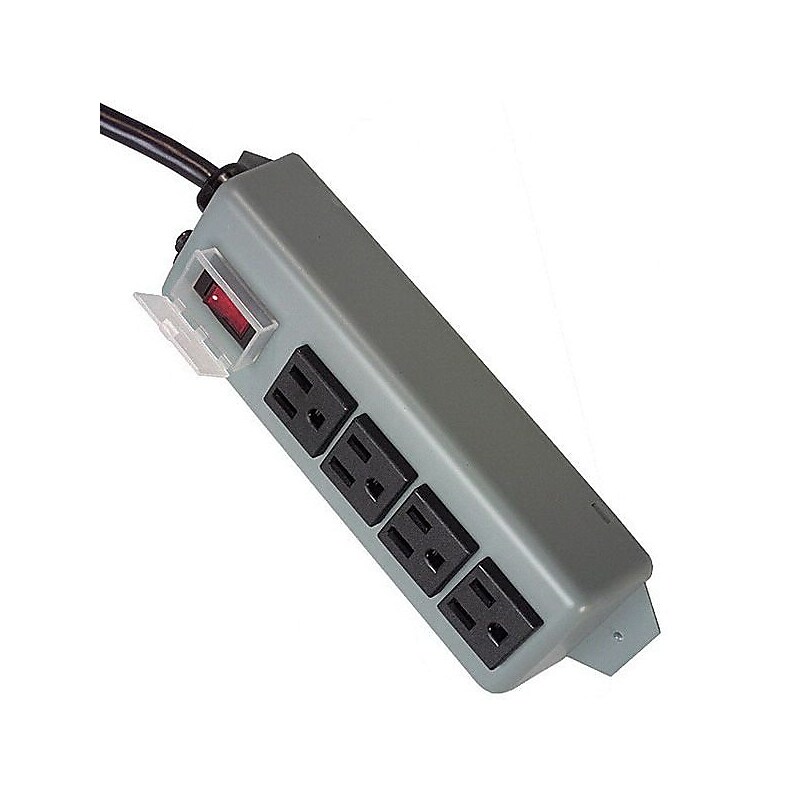 Tripp Lite 4 Outlet Power Strip, Blue Gray (UL603CB-6) image 1