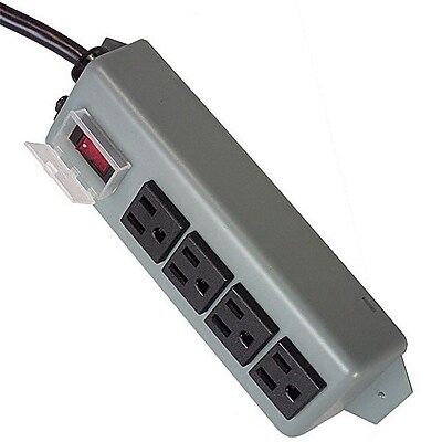Tripp Lite 4 Outlet Power Strip, Blue Gray (UL603CB-6) Simolary simolary.com