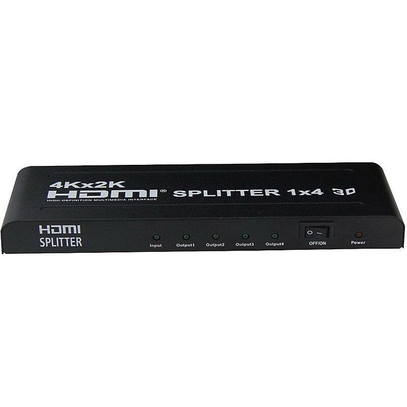 4XEM™ 3D 4K/2K 4 Port HDMI Signal Splitter (4XHDMI44K2K) image 1