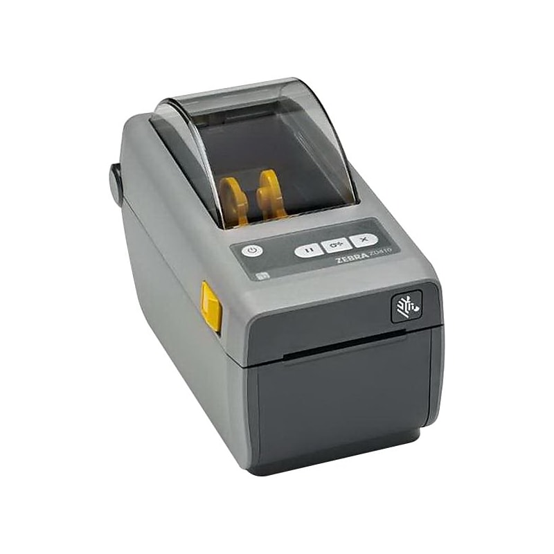 Zebra® 300 dpi Monochrome Direct Thermal Label/Receipt Printer, 6" x 4.5" x 8.6", Black/Gray (ZD41023-D01W01EZ) image 1