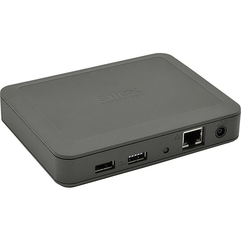 Silex Gigabit USB 3.0 High Throughput Device Server, Black (DS-600-US) image 1