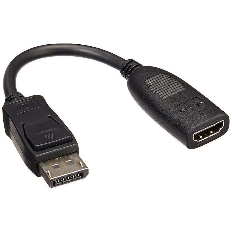 VisionTek® 900857 DisplayPort to HDMI Male/Female Active Video Adapter, Black image 1