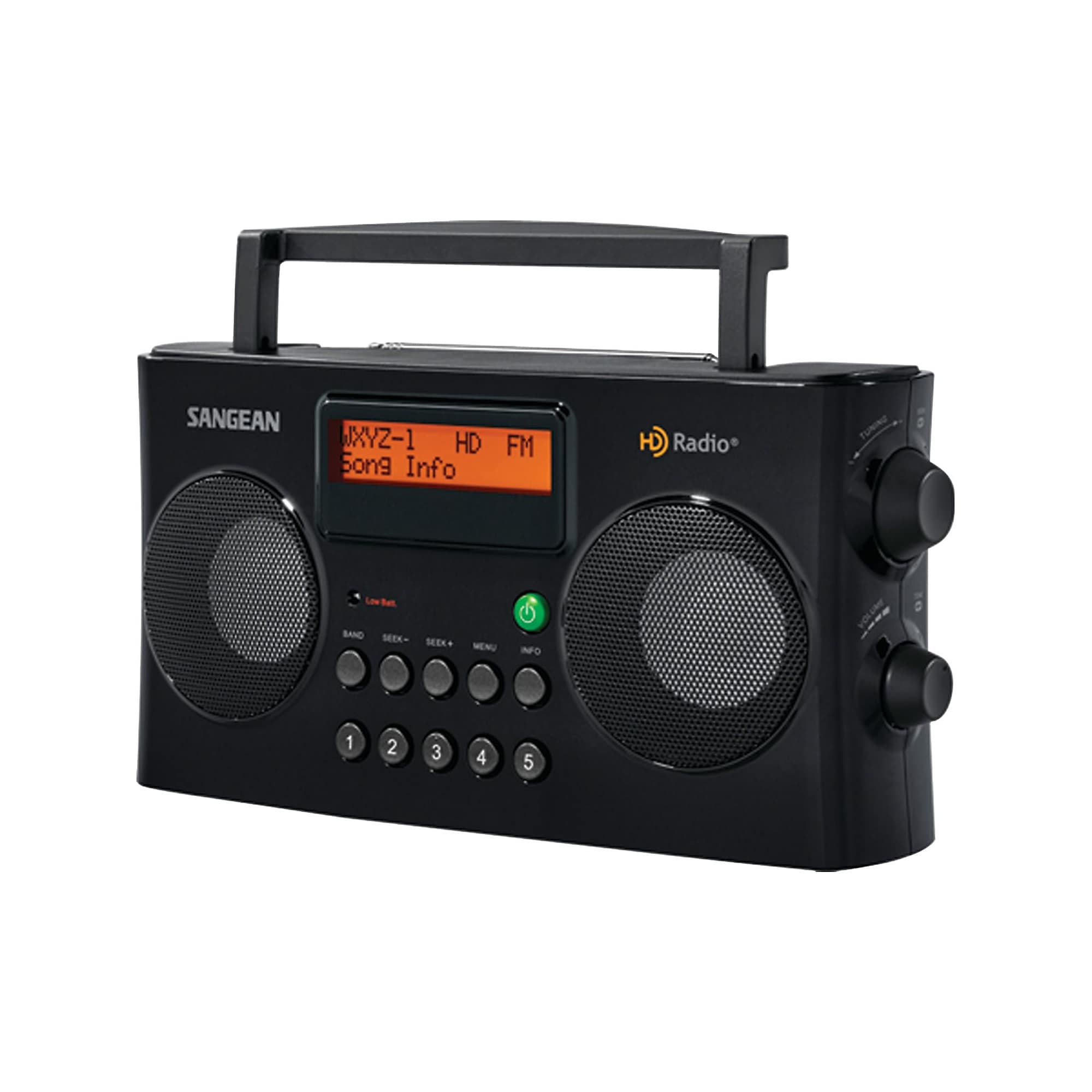 Sangean AM/FM HD Portable Radio, Black (HDR-16) Sansujyuku sansujyuku.com