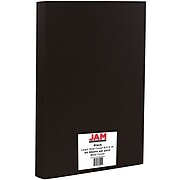 JAM Paper 80 lb. Cardstock Paper, 8.5" x 11", Black, 50 Sheets/Pack (64429505)