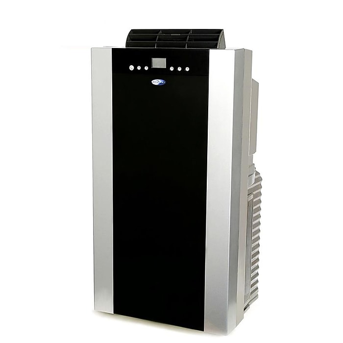 whynter portable air conditioner 14,000 btu with dual hose dehumidifier & cooling fan for 500 sq ft rooms, includes ac unit window kit, arc-14s (9,500 sacc)